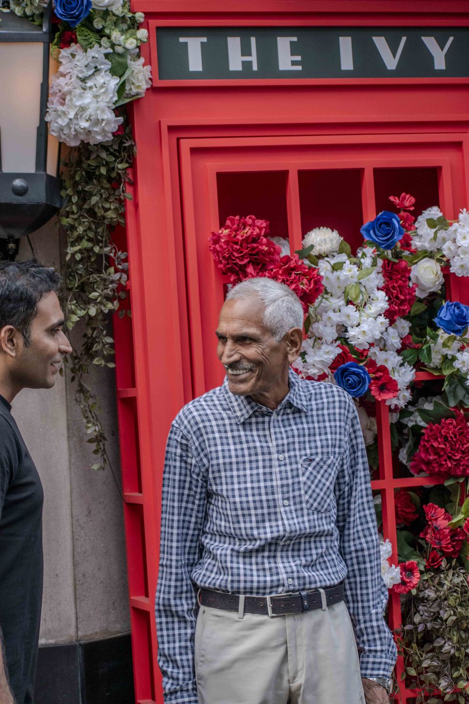 Client photographed on a private street photography walk through central London, shot in available light by Aby Abhyankar — frame 18 of 79.