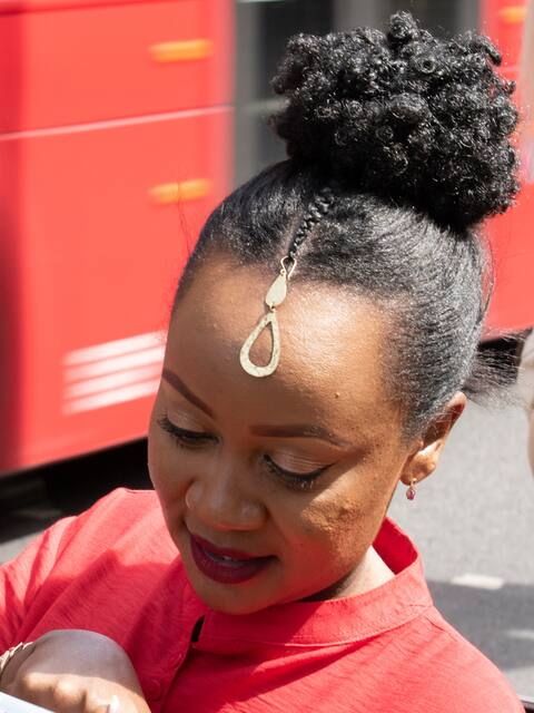 Portrait photographed on location in London by Aby Abhyankar — frame 75 of 79.
